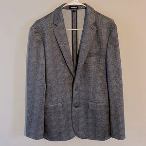 Slim Plaid Wool-Blend Suit Jacket